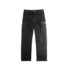 Stockpapa Cheap Stock Kids Boy\'s Fashion Black Cotton Spandex Mesh Lining Casual Multi-pocket Pants