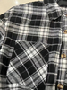 Stockpapa Men's Clearance Sale Black And White Plaid Shirt 