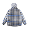 Stockpapa Men's Liquidation Autumn And Winter Zip Up Jackets Whtih Button Plaid Sherpa Coats