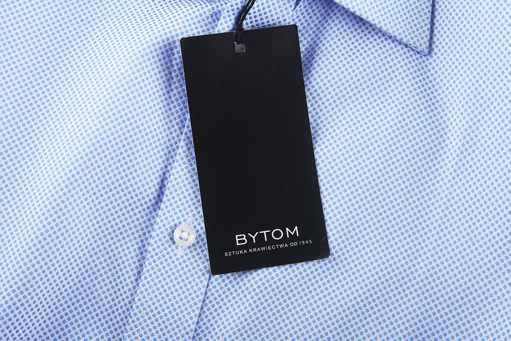 Liquidation Stock 2024 New BYTOM High Quality 100% Cotton Long Sleeves Mens Formal Blue Shirts (10)