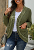 Stockpapa Chunky Knit Solid Cardigan with Pocket