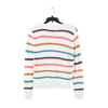 Stockpapa Stock Clearance Ladies Fashion Slim Fit V Neck Button Long Sleeve Colourful Striped Sweaters