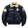 Stockpapa Winter Heavy Hot Selling Trendy Men's Print Collar in Stock 3 Color Baseball Bomber Coats