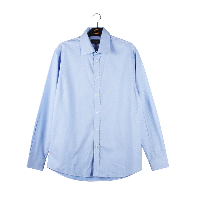 Stockpapa Liquidation Stock 2024 New BYTOM High Quality 100% Cotton Long Sleeves Men's Formal Blue Shirts