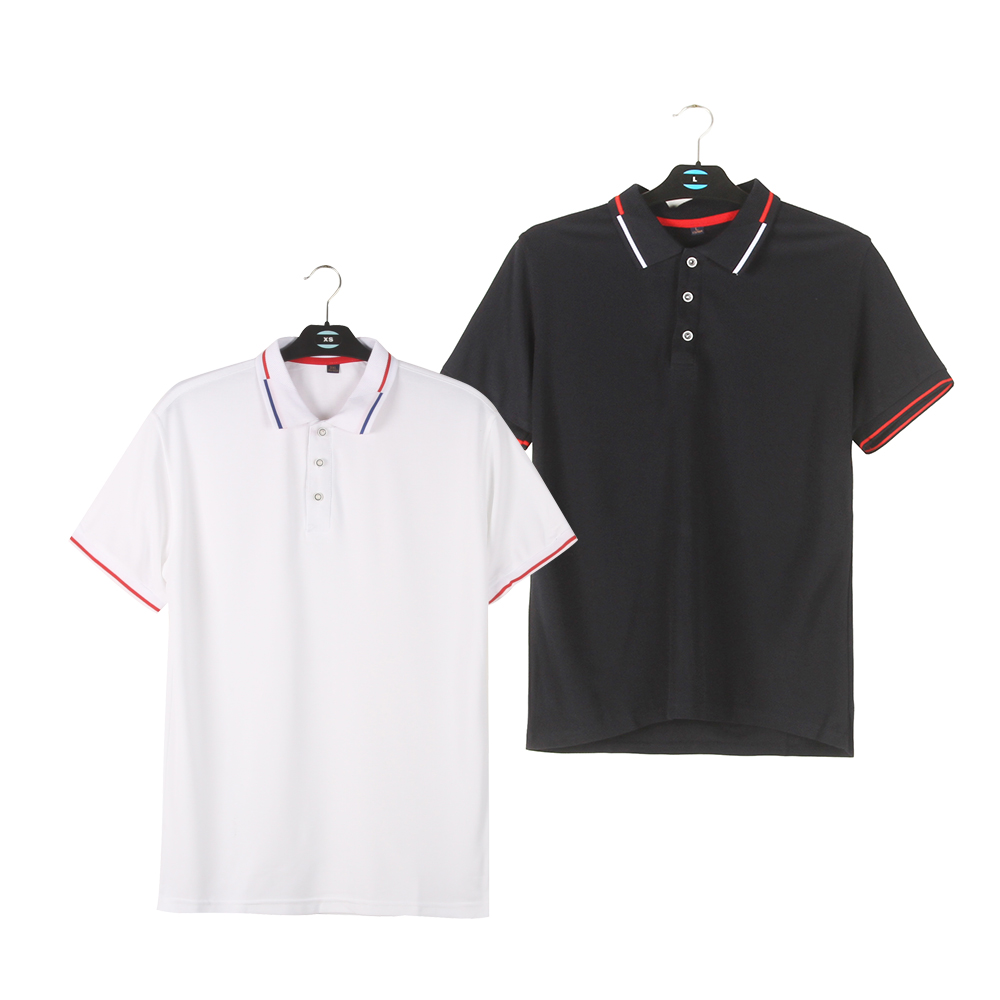 Stockpapa Apparel Stock Men's Color-blocked Neck Golf Shirts