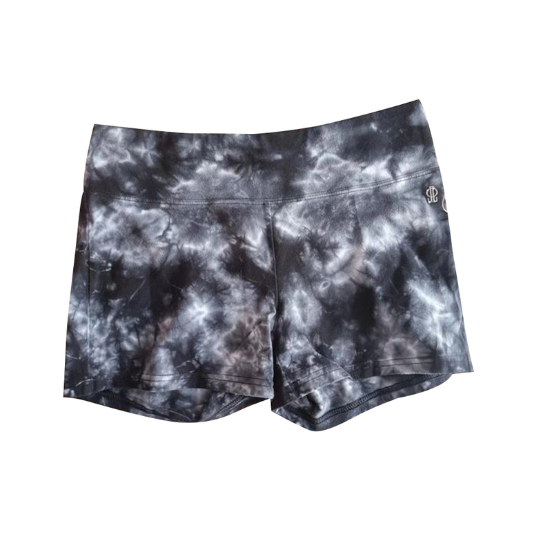 Stockpapa Tie dye ladies yoga shorts overrun branded apparel