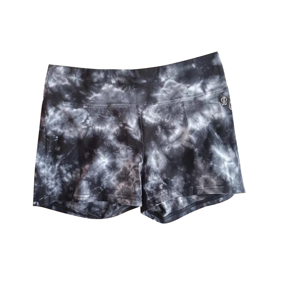 Stockpapa Tie dye ladies yoga shorts overrun branded apparel