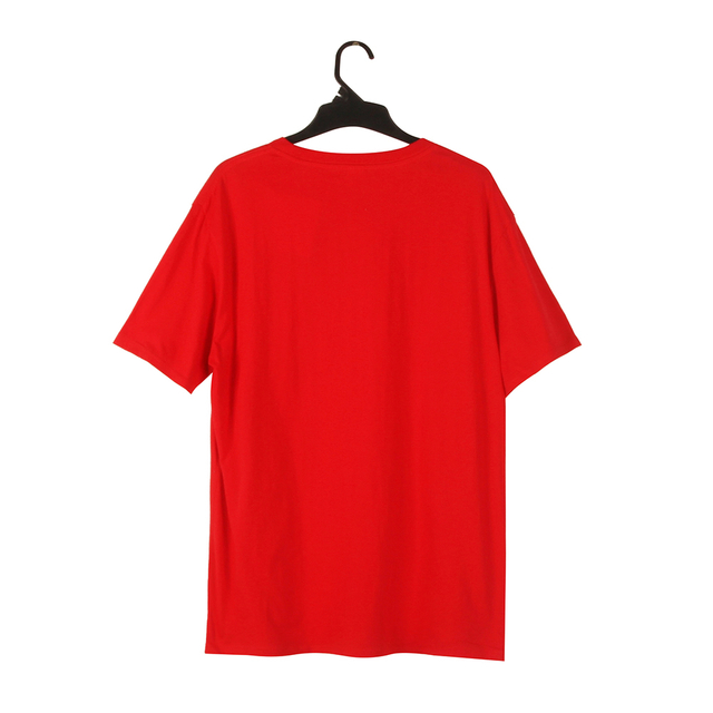 Stockpapa Men's Red Color Basic Tee Clearance Stock Lots Clothing
