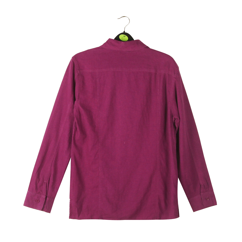 Stockpapa Ladies Overruns Wine Red Anti-wrinkle Solid Shirts