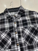 Stockpapa Men's Clearance Sale Black And White Plaid Shirt 