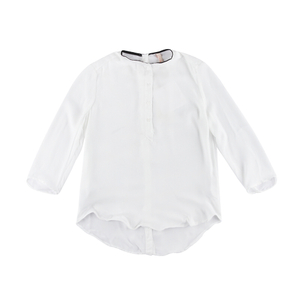Stockpapa Bershka, Ladies Translucent Breathable Button Cheap White Shirts