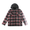 Stockpapa Men's Liquidation Autumn And Winter Zip Up Jackets Whtih Button Plaid Sherpa Coats