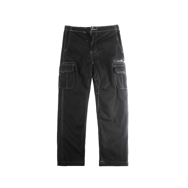 Stockpapa Cheap Stock Kids Boy's Fashion Black Cotton Spandex Mesh Lining Casual Multi-pocket Pants