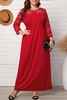 Stockpapa Plus size Ladies 3/4 Sleeve Maxi Dress Clearance