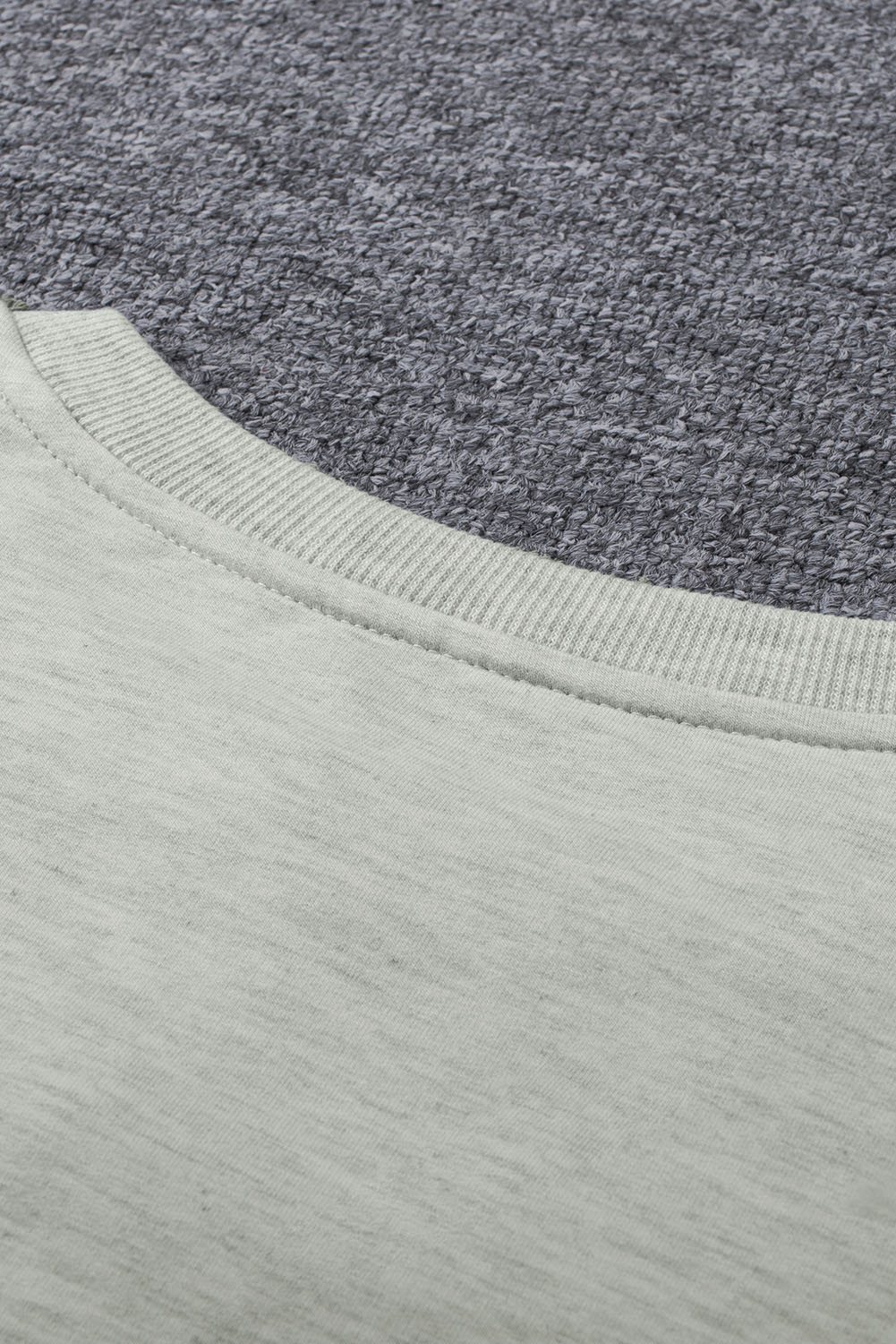 Ladies Gray Plain Half Zip Front Sweatshirt (9)