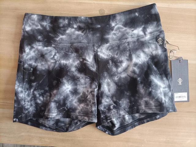 Stockpapa Tie dye ladies yoga shorts overrun branded apparel