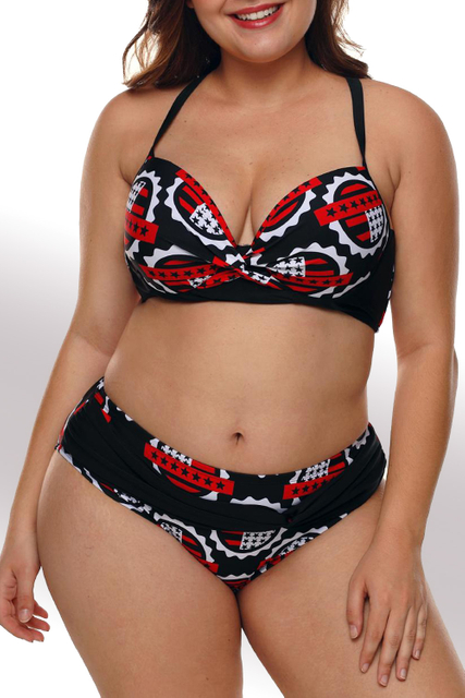 Stockpapa All over print ladies swimwear bikini sets branded overruns