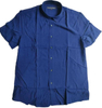 Stockpapa SLATE STONE, Men's Blue Casual Solid Shirts Apparel Wholesale