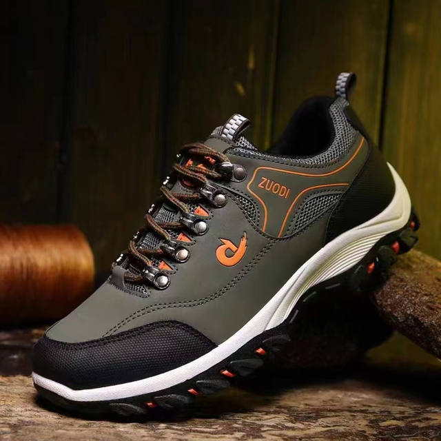 Stockpapa Men's Leather Hiking Shoes