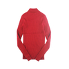 Stockpapa Ladies Fashion Very High Quality Knitted Red Hollowed-out Garment Stock Lot High Neck Sweaters