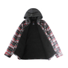 Stockpapa Men's Liquidation Autumn And Winter Zip Up Jackets Whtih Button Plaid Sherpa Coats