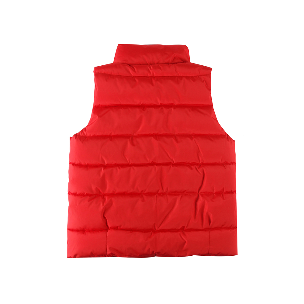 Stockpapa Brand Overruns Apparel Ladies Solid Color Casual Sleeveless Stand Collar Thick Padded Gilet 