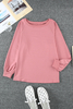 Stockpapa Left Over Plain Relaxed Fit Crew Neck Pullover Sweatshirt