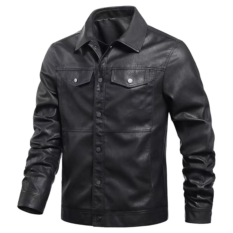 Stockpapa Men's PU Jacket Apparel Stock