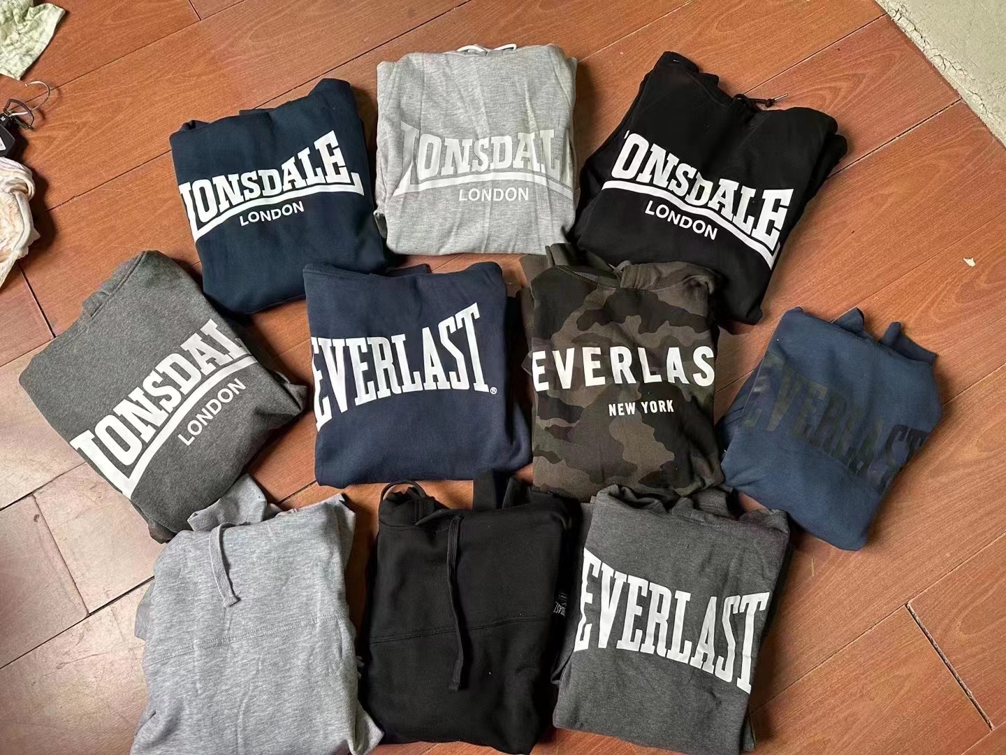 Stockpapa Everlast， Men's 10 Color Hoodie Apparel Stock