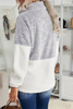 Stockpapa Low Price Colorblock Half Zipper Fleece Plus Size Sweatshirt with Pocket