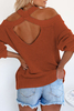 Stockpapa 8 color cut shouder ladies fashion sweaters