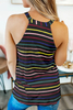 Stockpapa Ladies spandex striped vest 