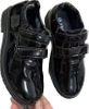 Stockpapa Fashion Kid Black Leather Shoes Apparel Stock