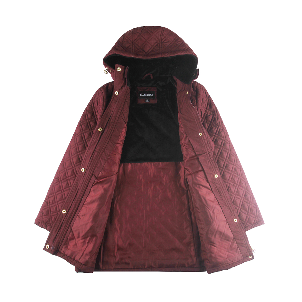 Stockpapa Factory Outlet Ladies Very High Quality Jackets Warm Zip Up Classic Button Windproof Heavy Hooded Parka