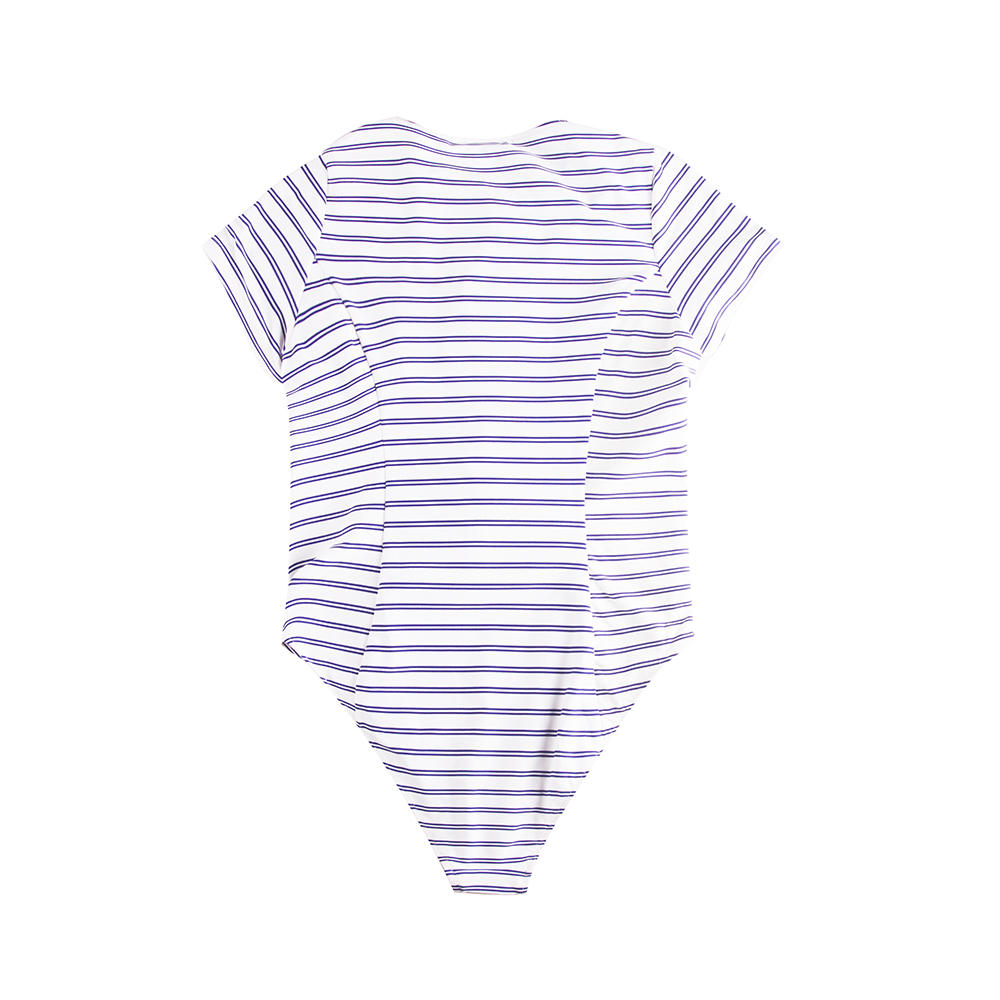 Stockpapa Over Stock Ladies Striped Print Swimwear 