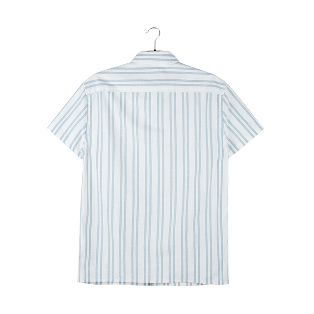 Stockpapa Men's Nice Striped S/L Casual Stock Shirt