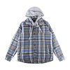 Stockpapa Men's Liquidation Autumn And Winter Zip Up Jackets Whtih Button Plaid Sherpa Coats