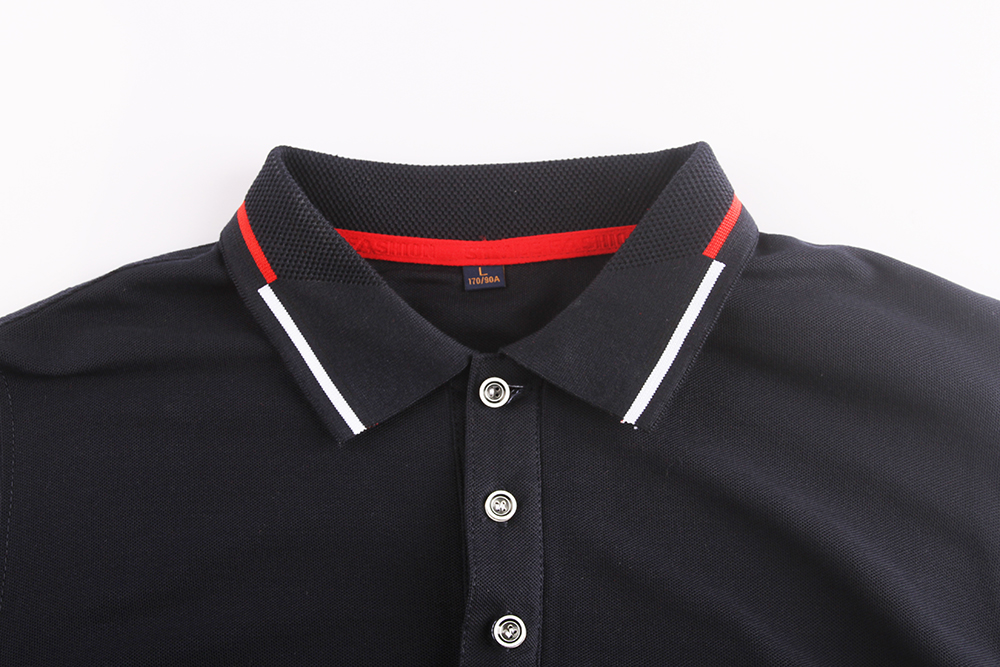 Stockpapa Apparel Stock Men's Color-blocked Neck Golf Shirts