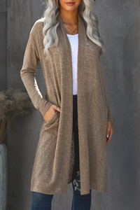 Stockpapa Slouchy Pocketed Knit Longline Cardigan branded overruns