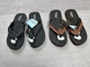 Stockpapa Black Leather Flip Flops