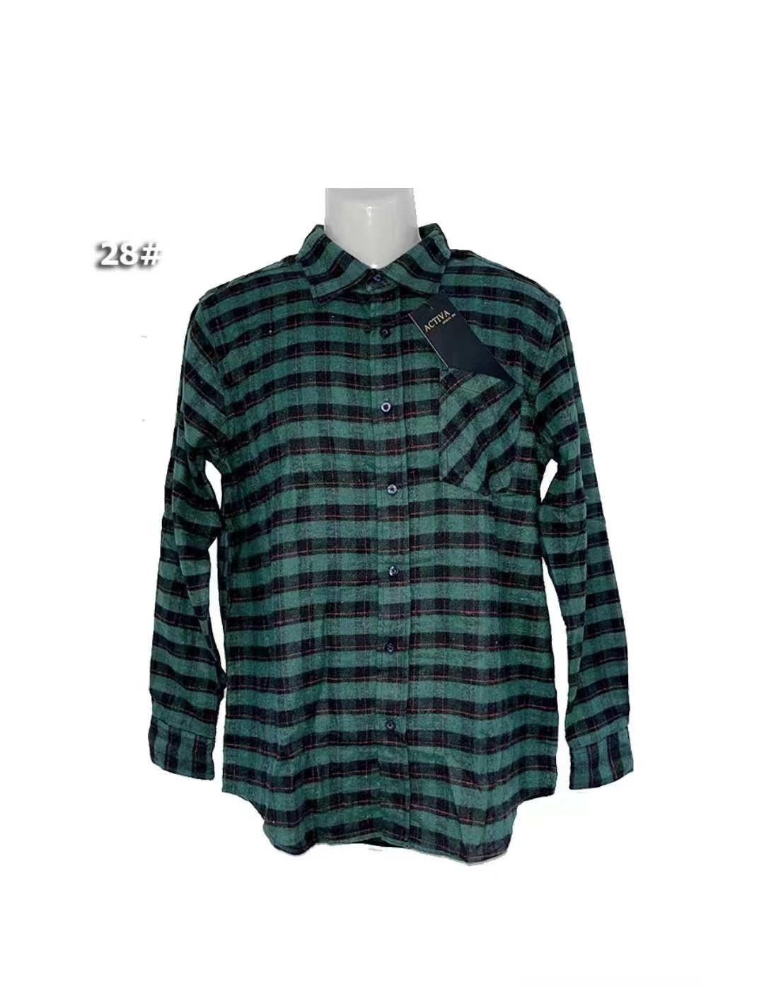 Stockpapa Men's Cotton Plaid Shirts Clearance Sales