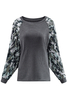 Stockpapa Ladies Squadron Thermal Camo Contrast Dolman Top Stock Garments