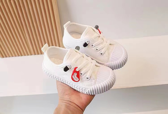 Stockpapa High Quality Hot Selling Junior Kids Canvas Shoes Liquidation