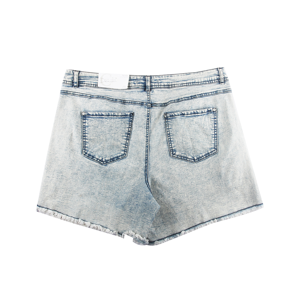 Stockpapa Ladies Plus Size Denim Shorts Stock Clearance