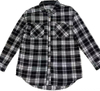 Stockpapa Men's Clearance Sale Black And White Plaid Shirt 