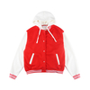 Stcokpapa Ladies Stock Garments Color-blocked Thick Fleece Lining Sherpa Button Bomber Knit Hoodie Baseball Jackets