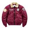 Stockpapa Winter Heavy Hot Selling Trendy Men's Print Collar in Stock 3 Color Baseball Bomber Coats