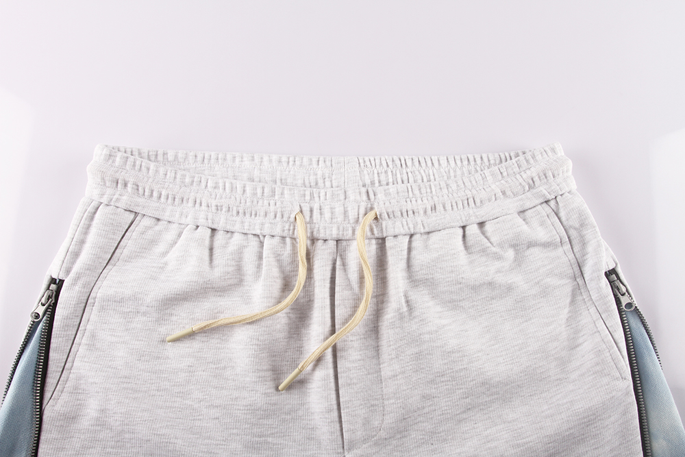 Stockpapa Wholesale Men\'s 2 Side Long Zipper Cool Knit Shorts 