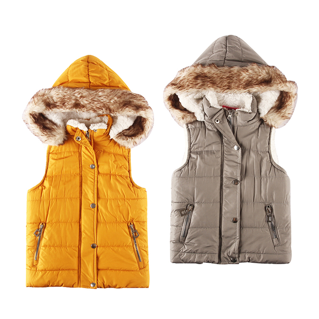 Girls Sherpa Padded Gilet in Stock 