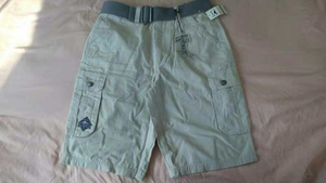 Men's Belted Cargo Shorts in Stock